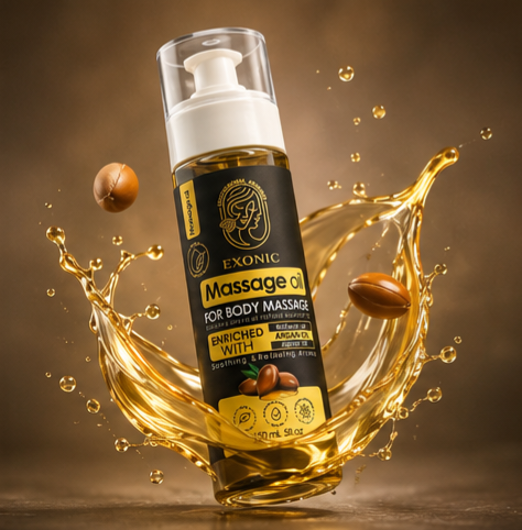 روغن ماساژ بدن اکسونیک حاوی روغن بادام شیرین و روغن یاس 200 میل اکسونیک فرانسه